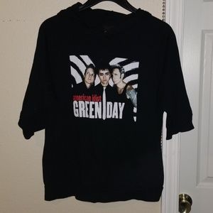 Rare Green Day American Idiot hoodie tee